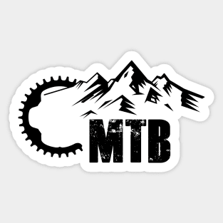 MTB Mountains Sticker